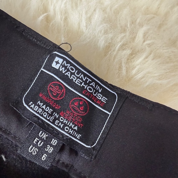 Mountain Warehouse Women's Sierra Soft Shell Snow Pants Ski Pants Black Size 6 - Picture 2 of 3